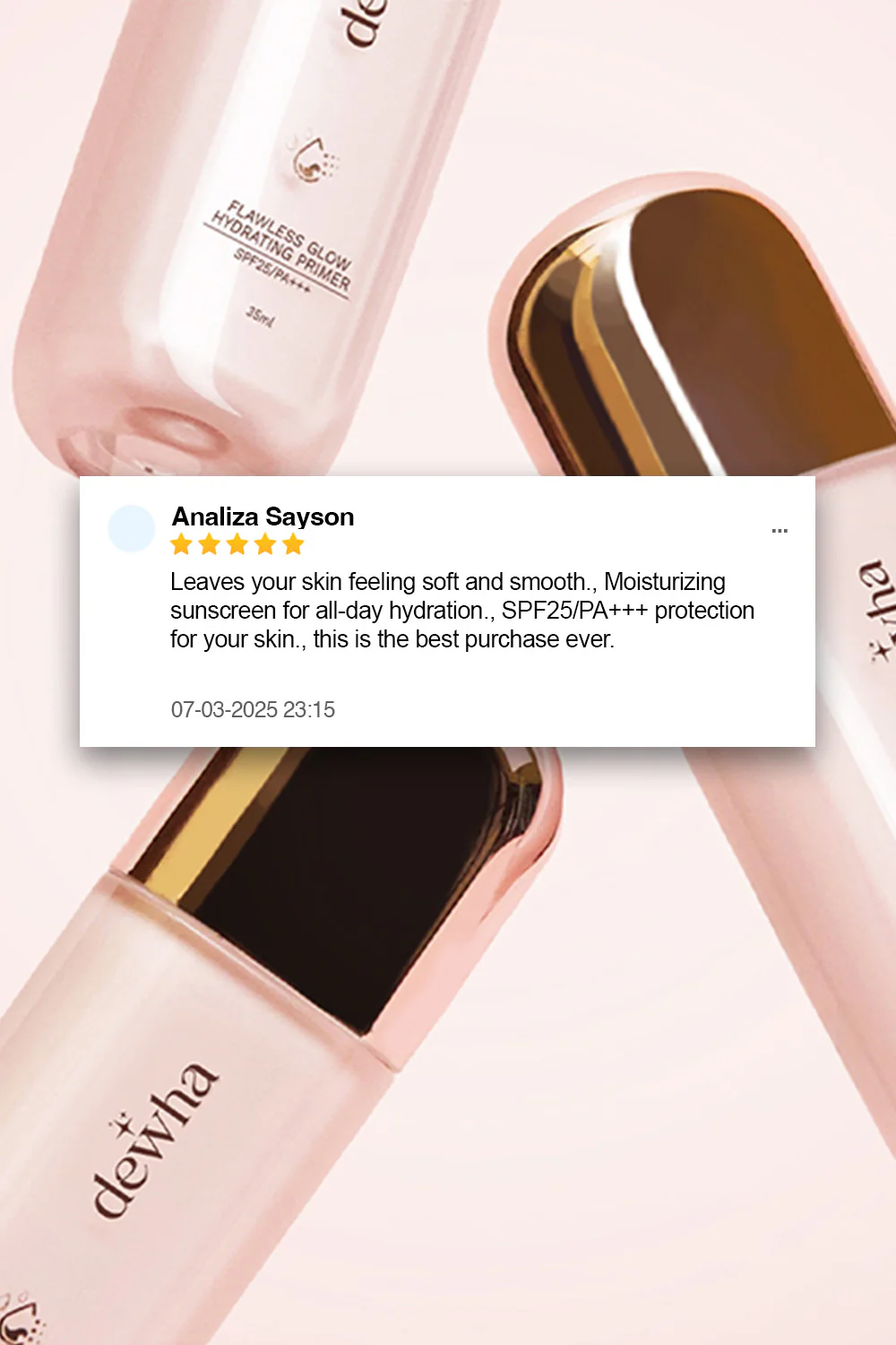 [NEW USERS] Flawless Glow Hydrating Primer SPF 25/ PA+++ - Image 5
