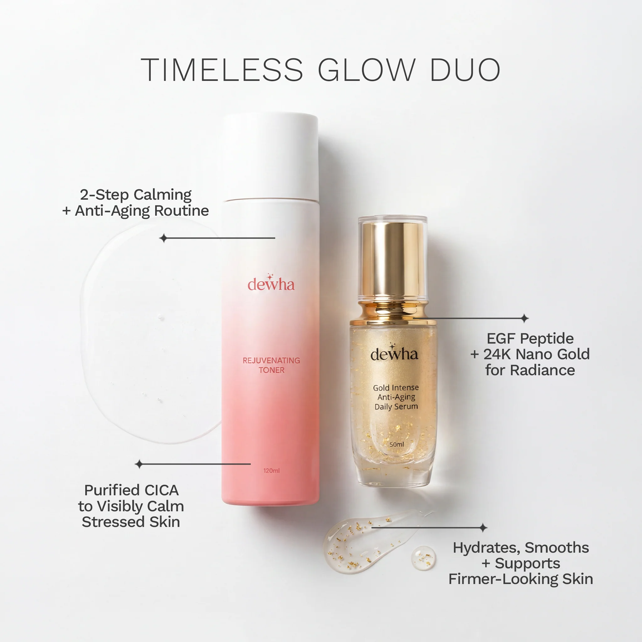 Timeless Glow Duo: Toner + 24K Gold Serum - Image 3